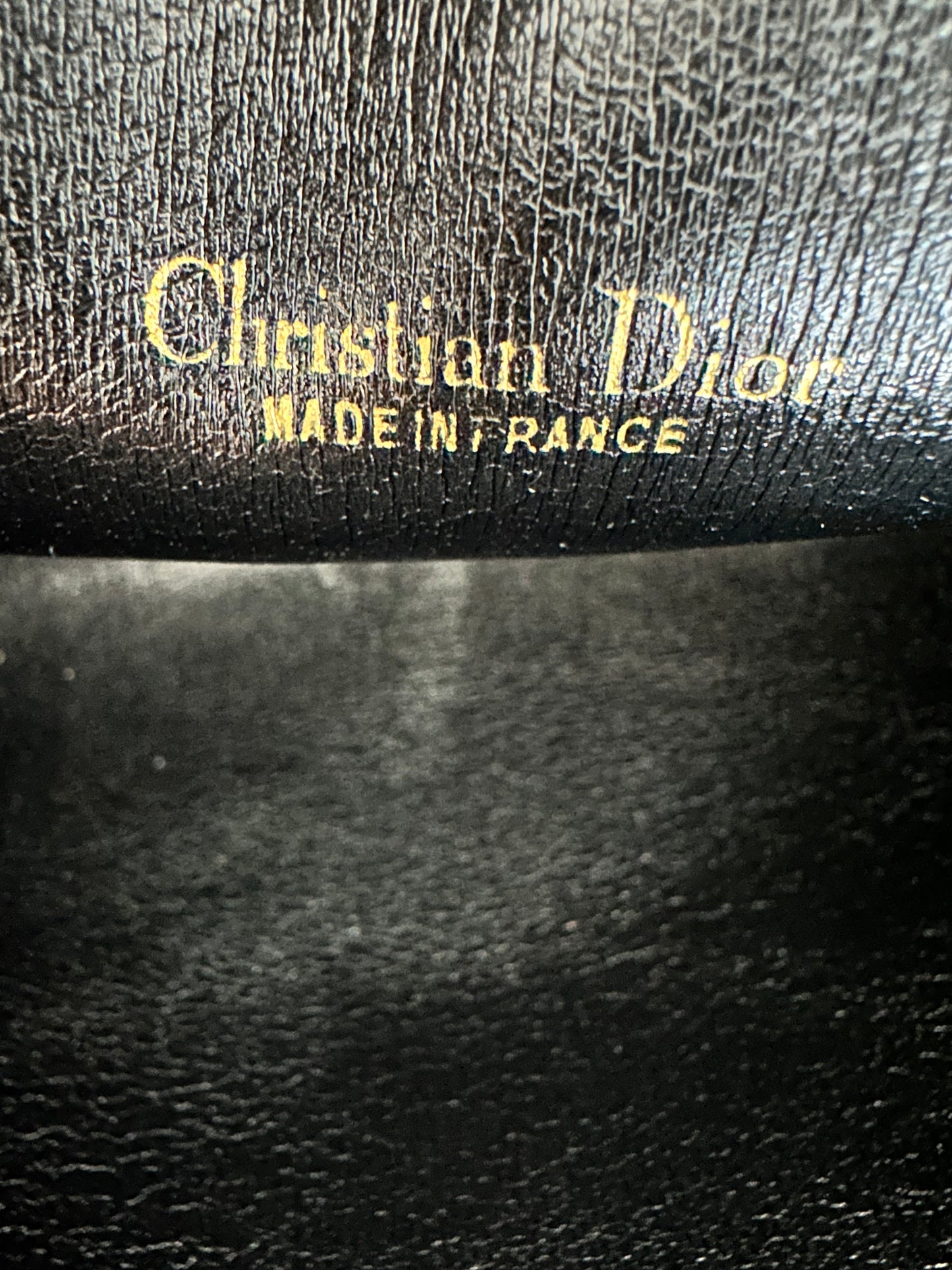 Christian Dior Oblique Trotter Second Bag/Clutch Black