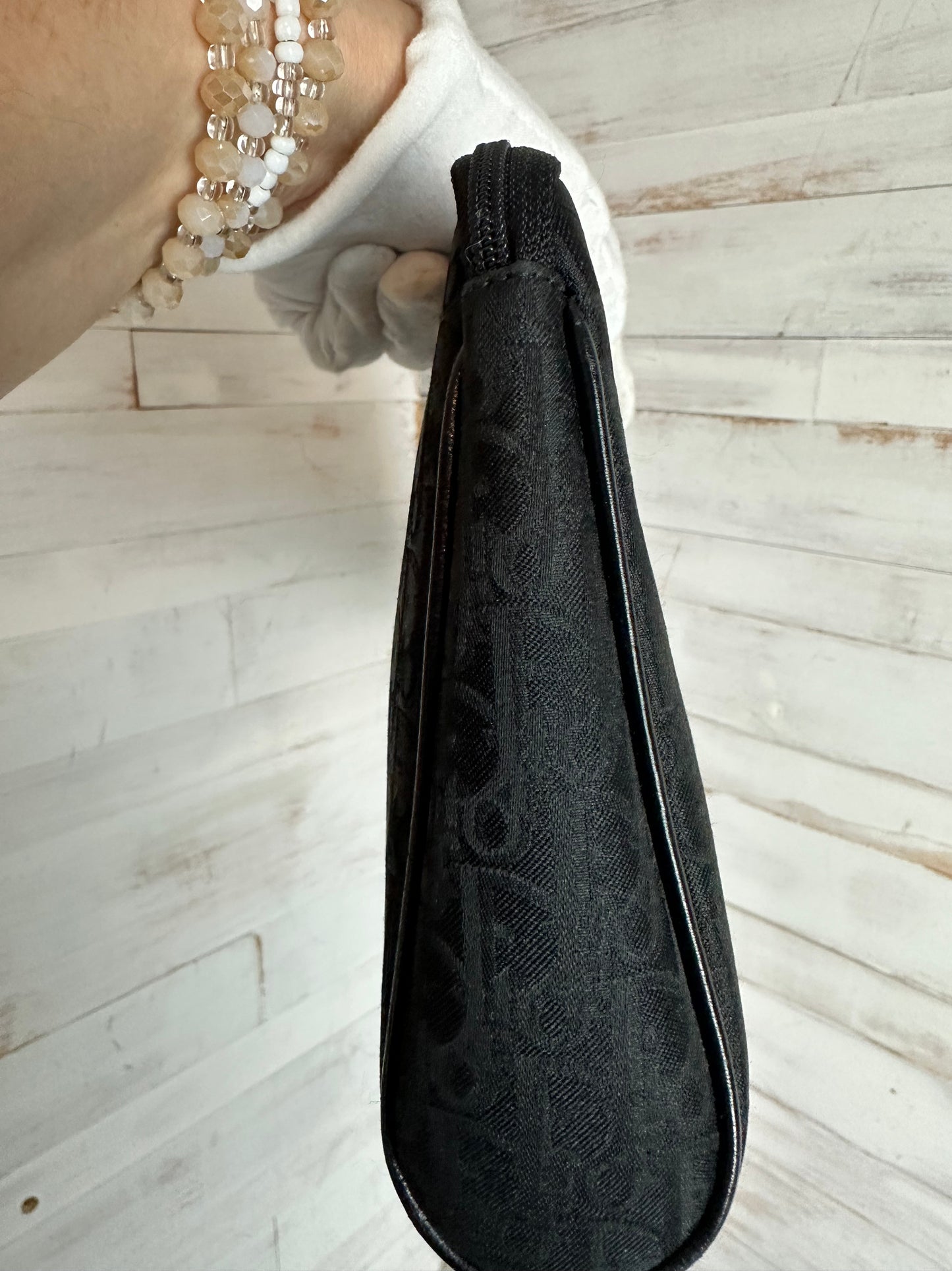 Christian Dior Oblique Trotter Second Bag/Clutch Black