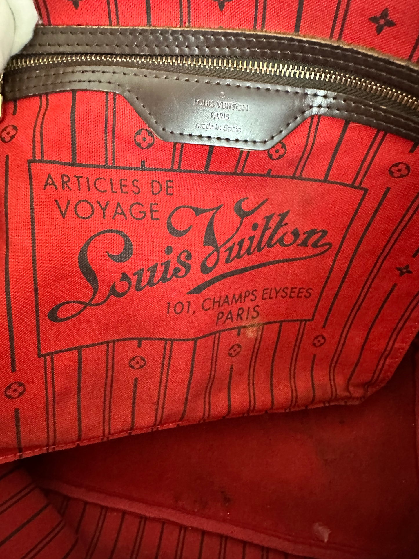 Louis Vuitton Damier Ebene Neverfull MM