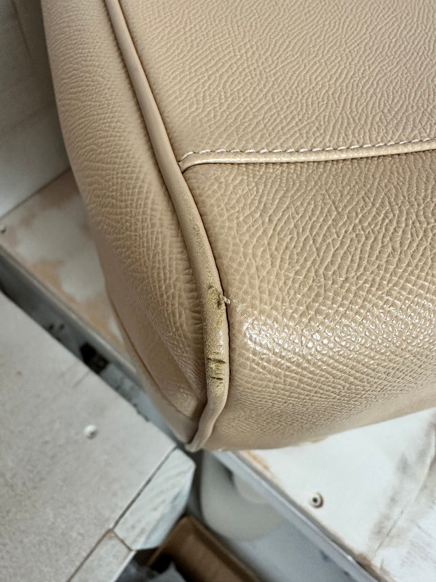 Bulgari Boston Shoulder Bag in Beige Leather