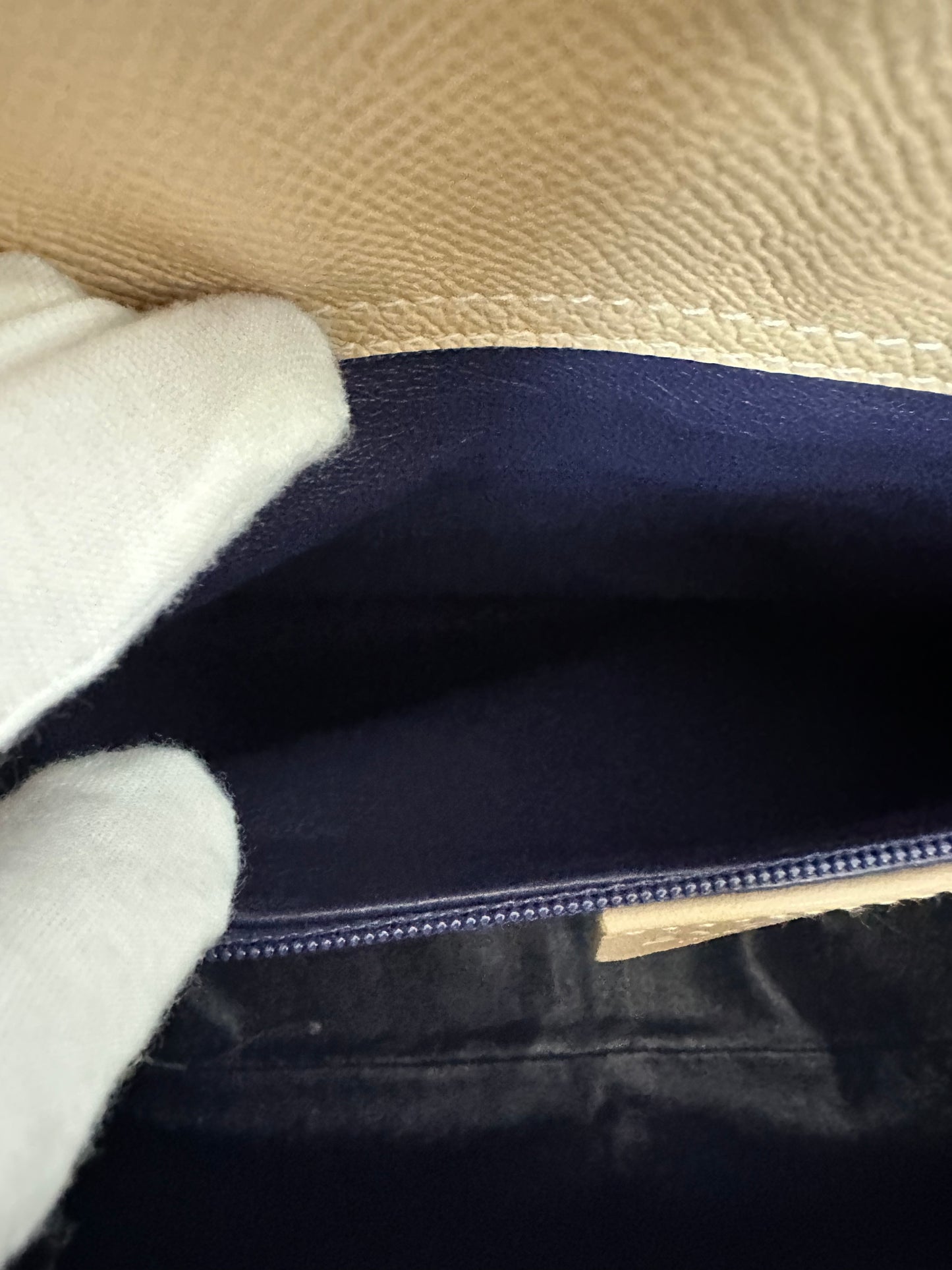 Bulgari Boston Shoulder Bag in Beige Leather