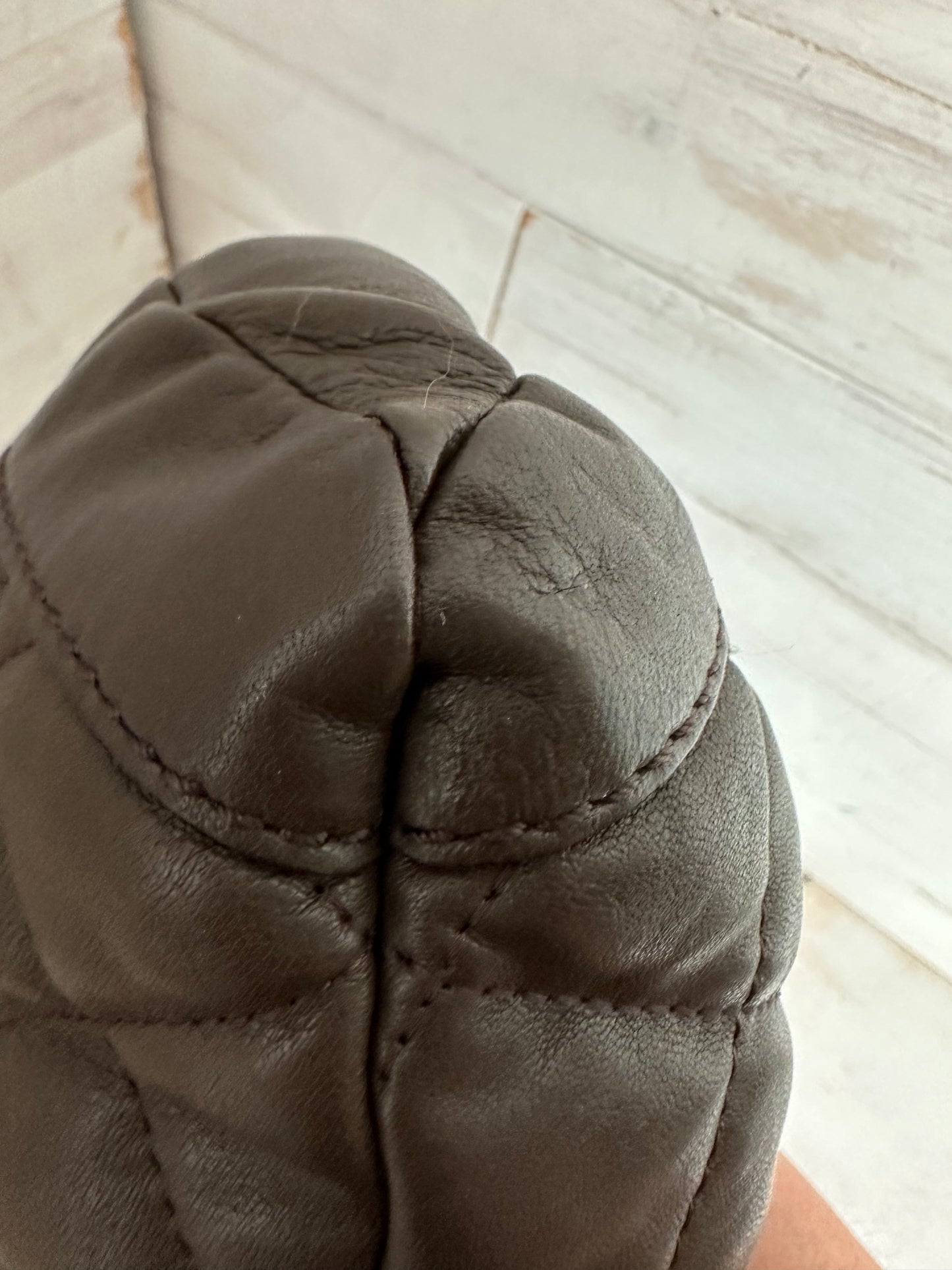 Burberry Dark Brown Quilted Lambskin Crossbody