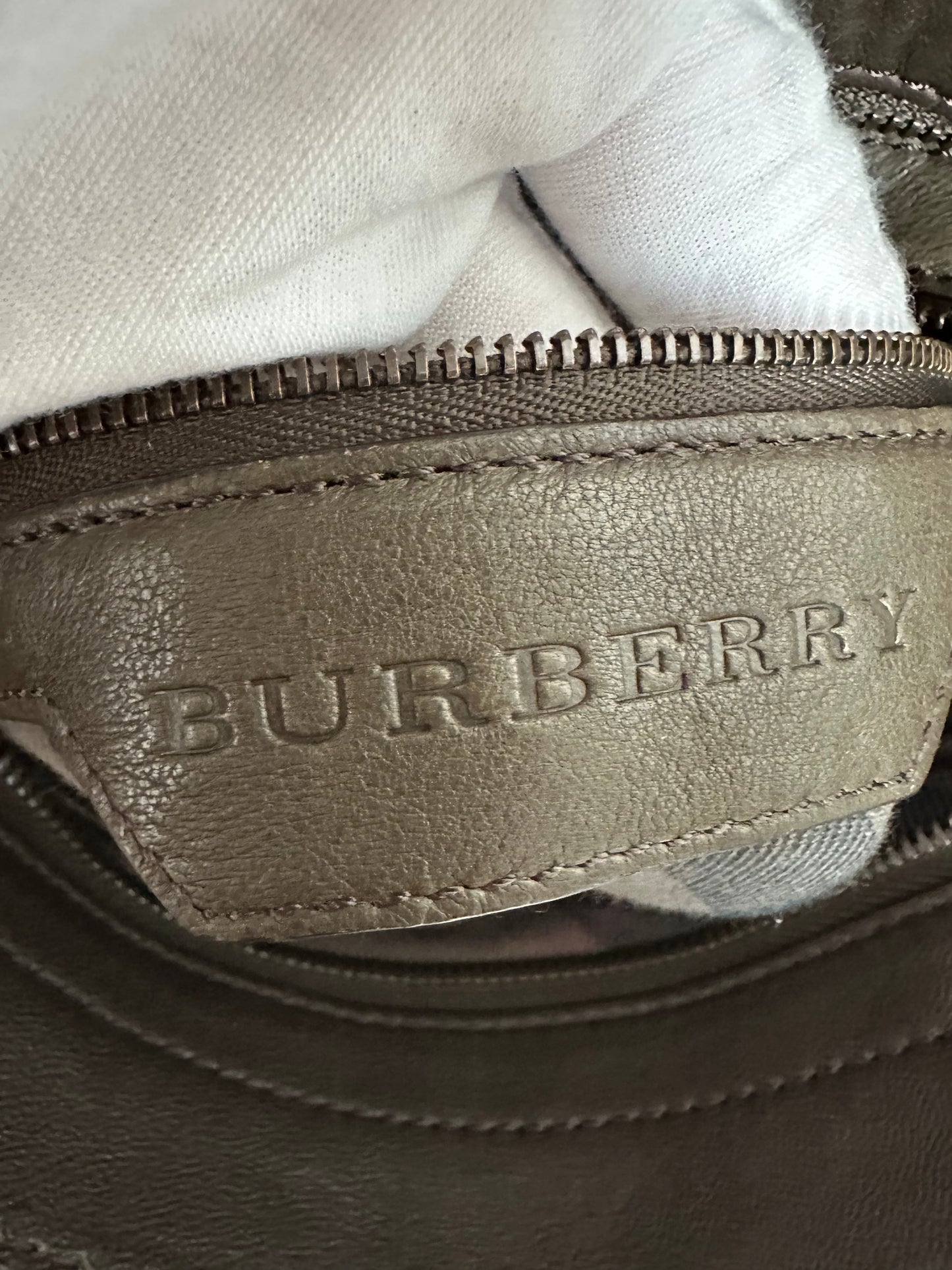 Burberry Dark Brown Quilted Lambskin Crossbody