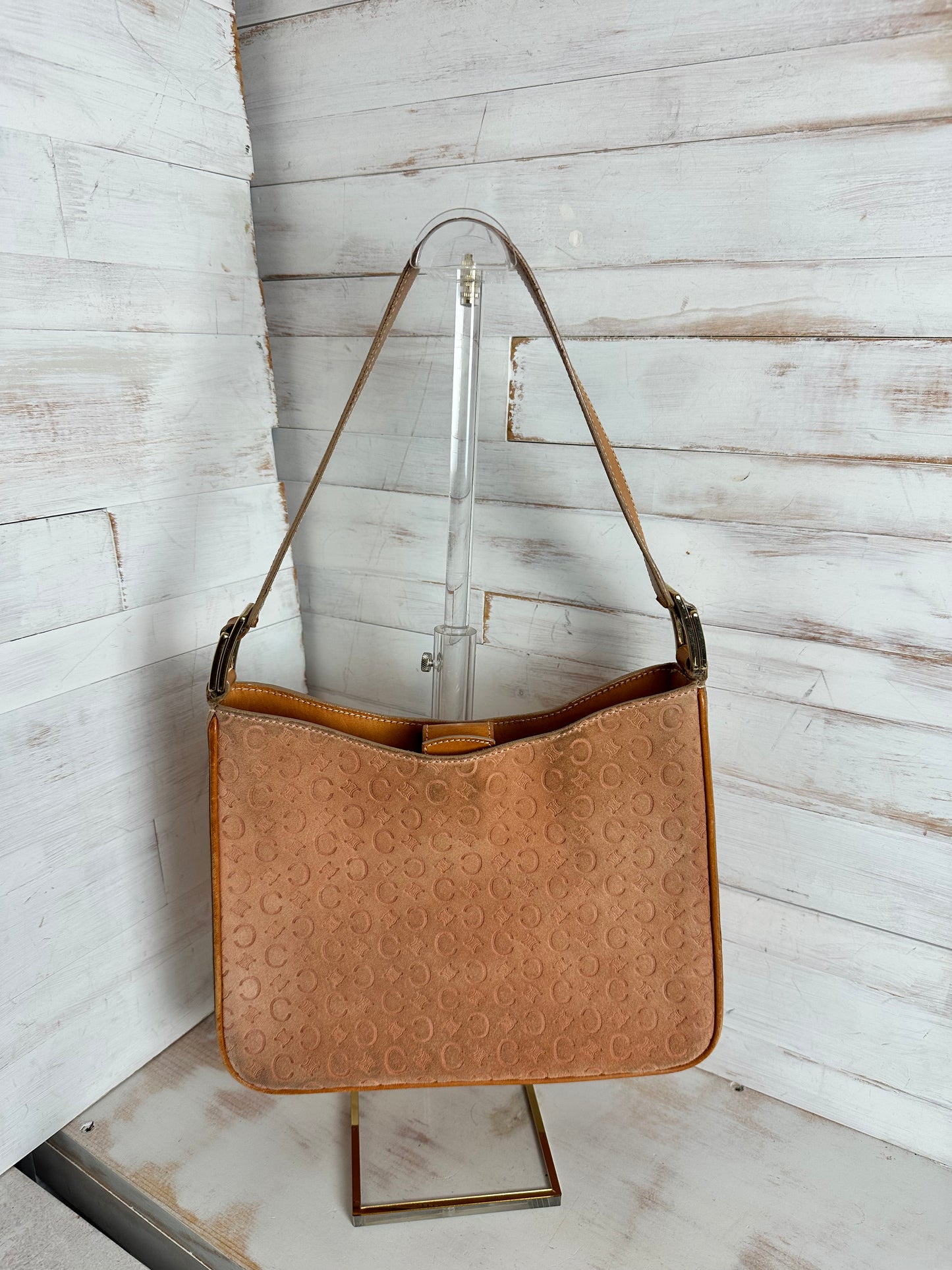 Celine Vintage Salmon Shoulder Bag