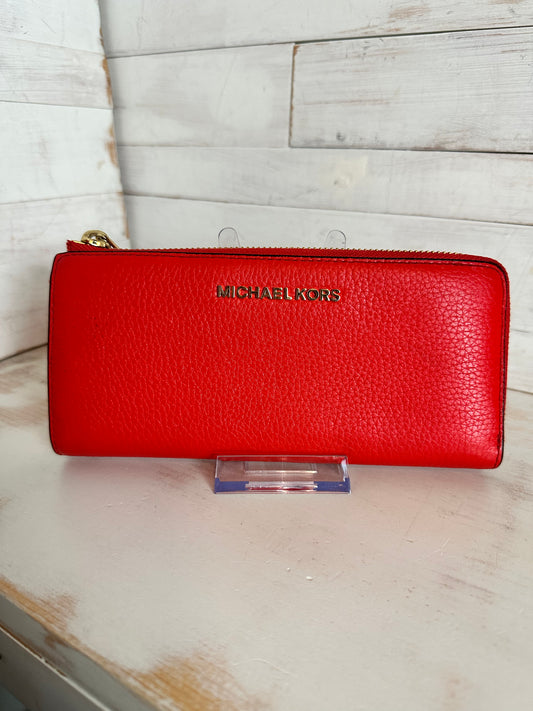 Michael Kors Bedford 3/4 Zip Wallet, Pebbled Wallet