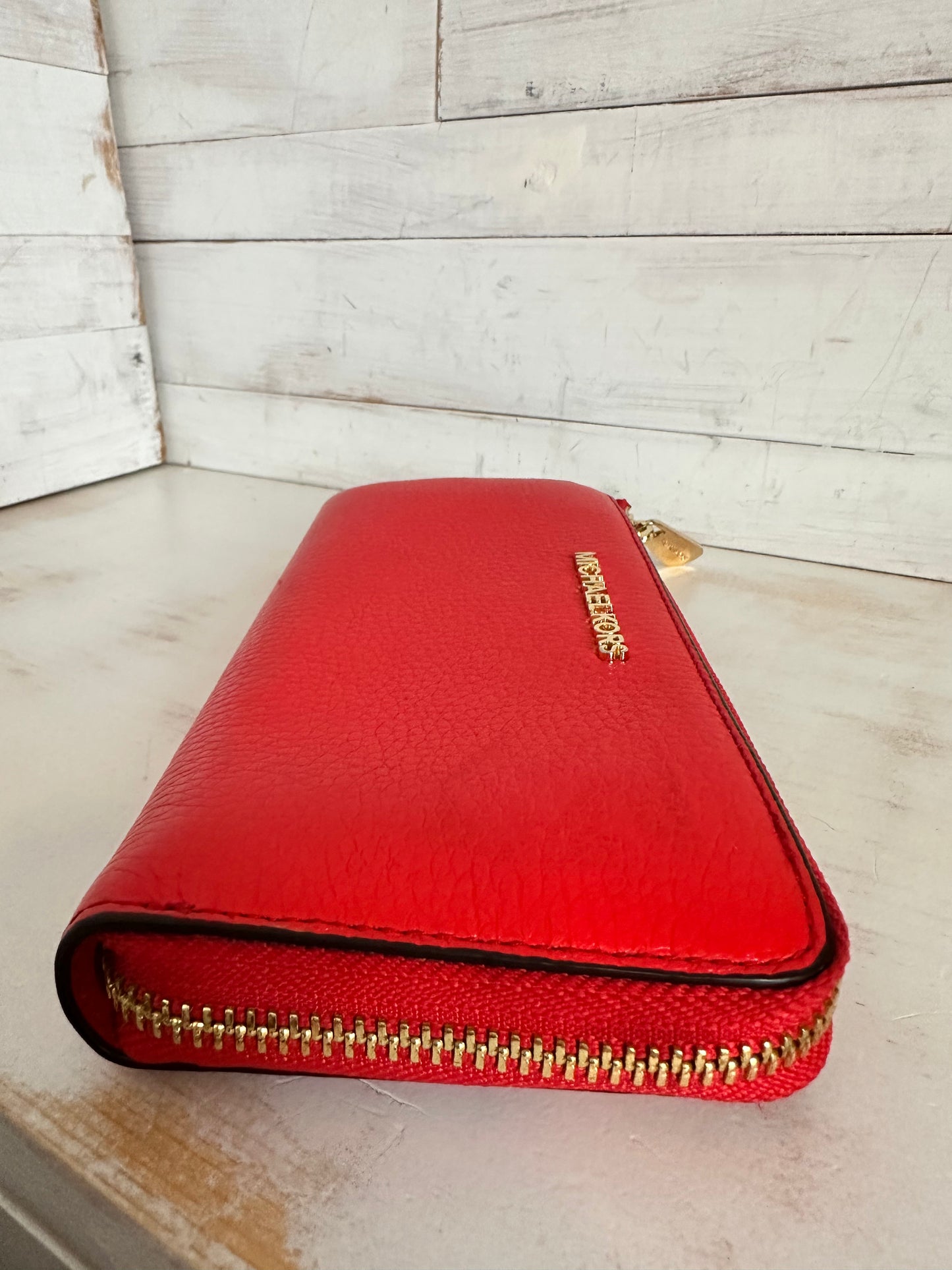 Michael Kors Bedford 3/4 Zip Wallet, Pebbled Wallet