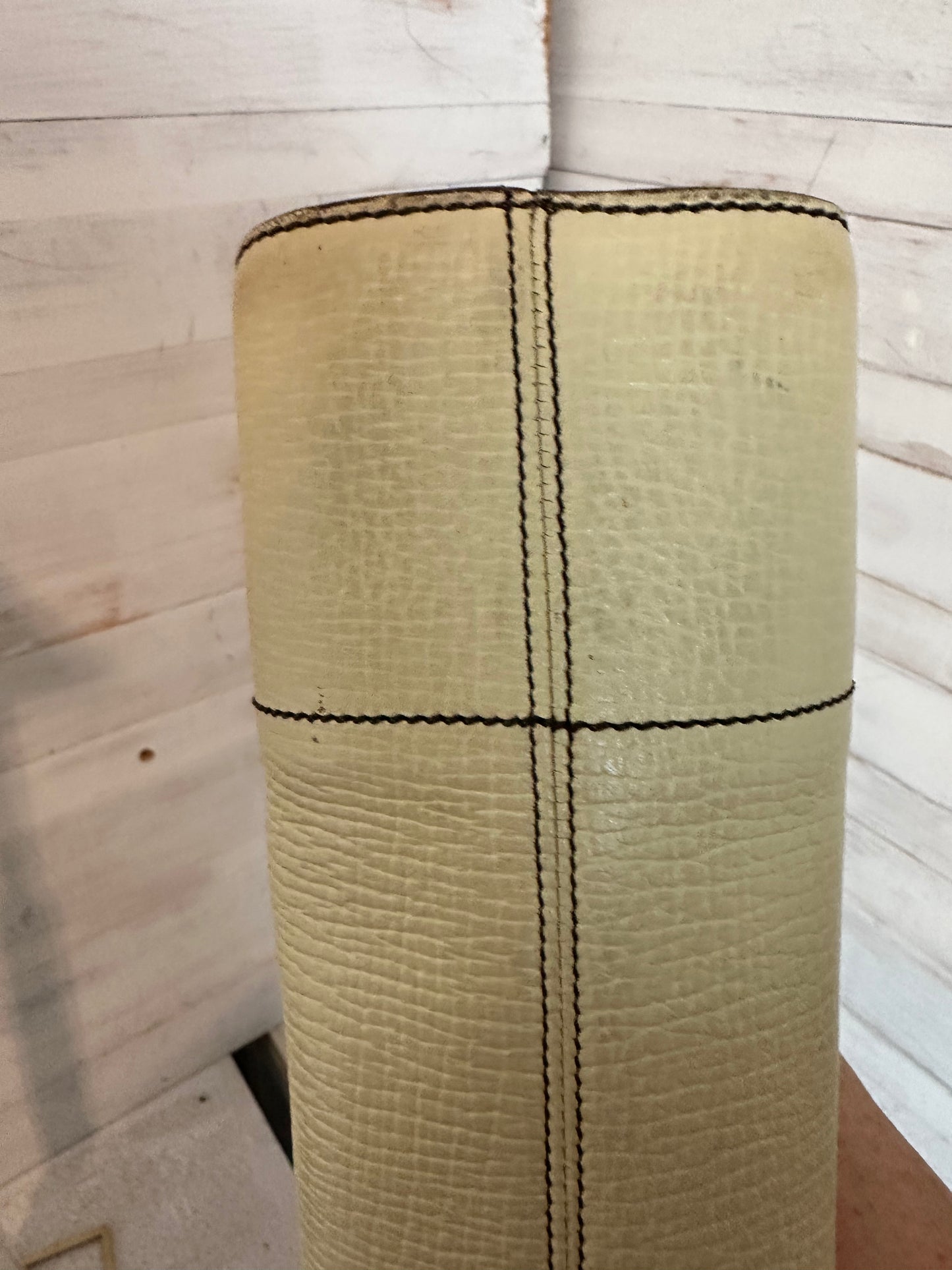 Loewe, VINTAGE Cream/White Textured Leather Shoulder Bag