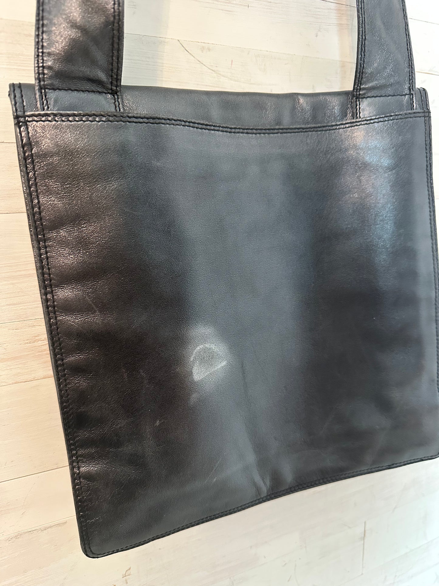 Chanel Lambskin Metallic Gray Messenger Bag 1997-1999