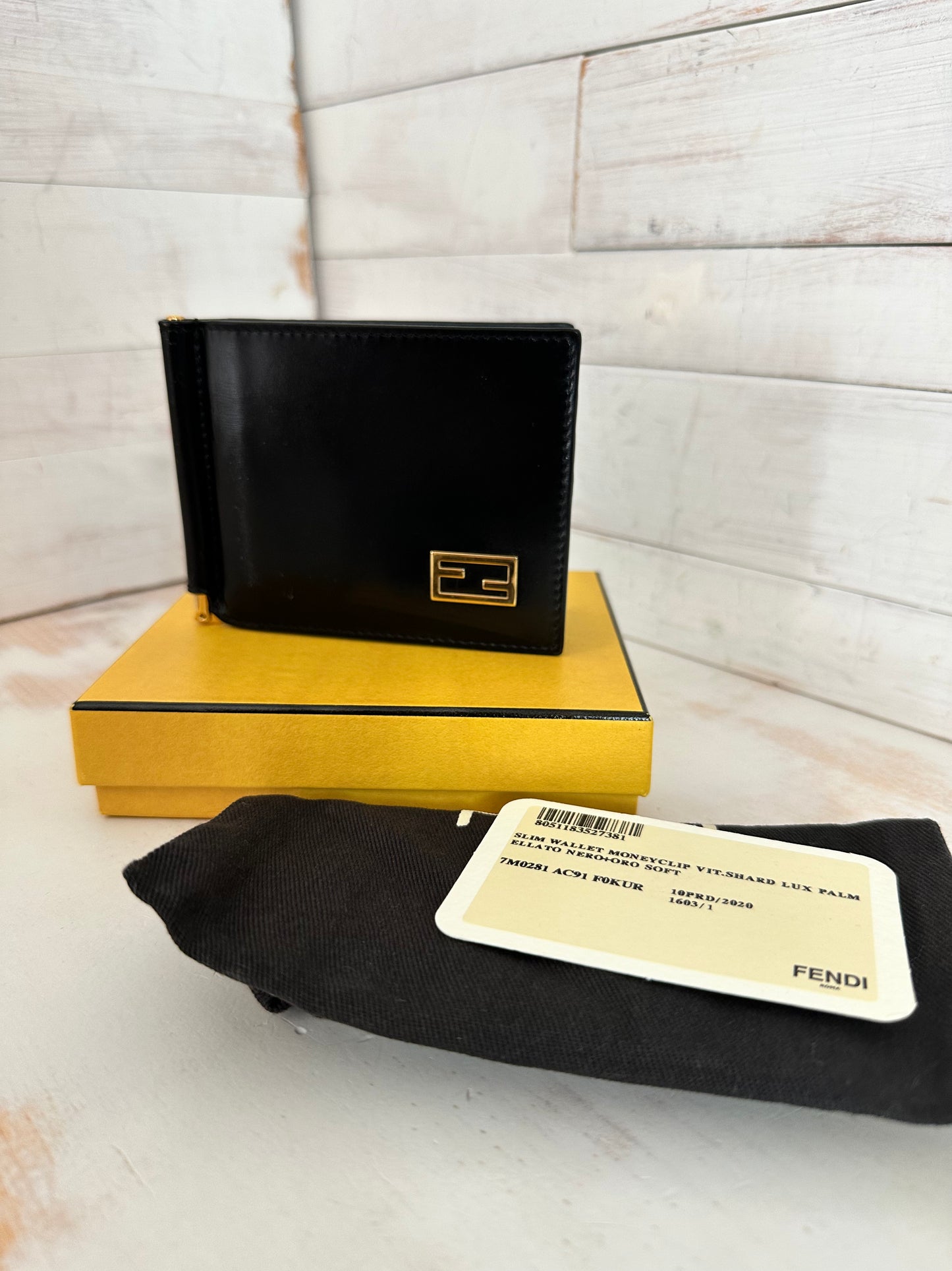 Fendi Slim Wallet Money Clip