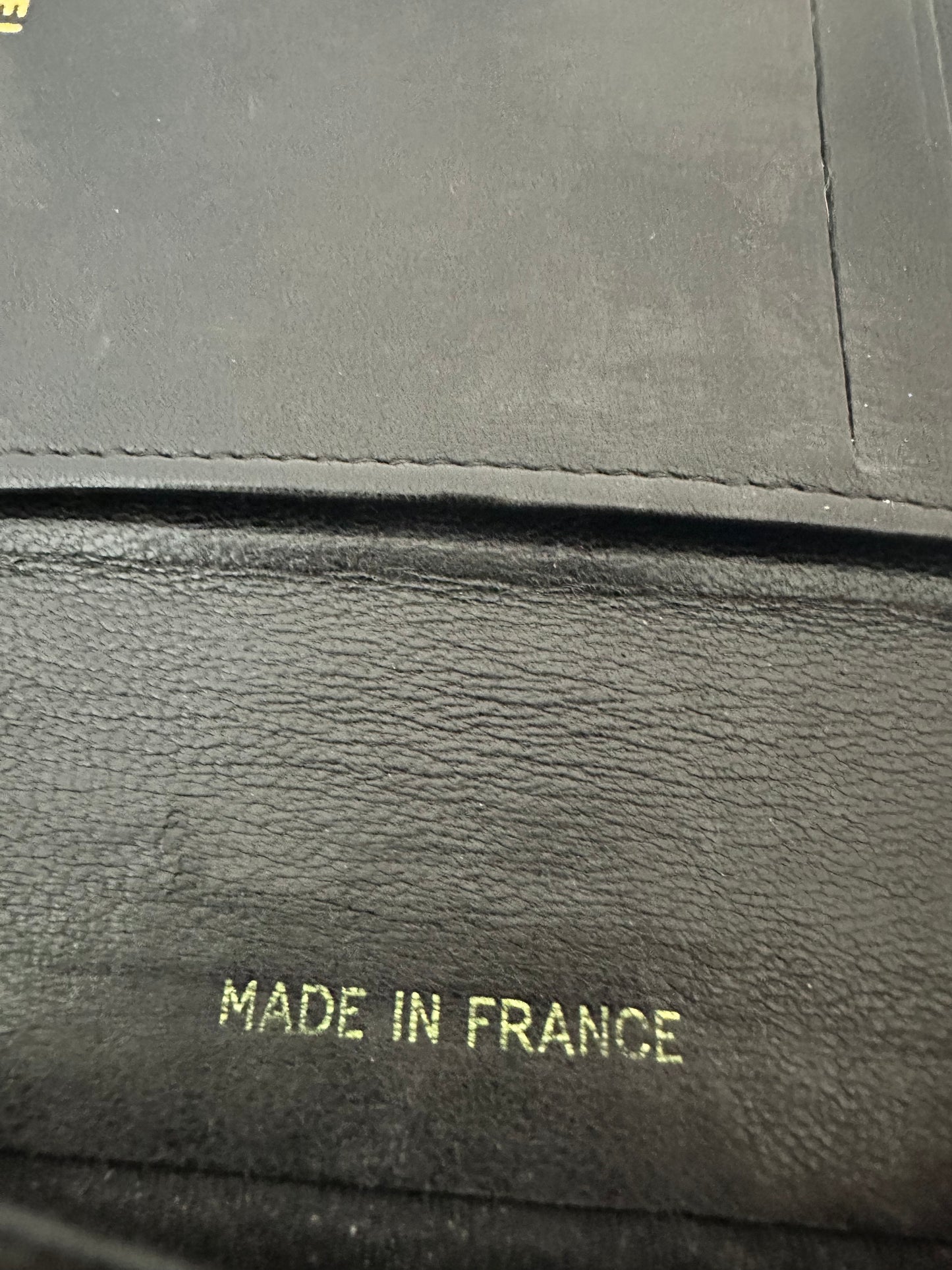 Chanel Black Caviar Leather Card Holder Vintage