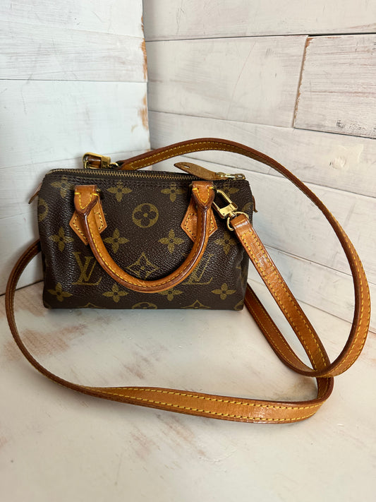 Louis Vuitton Nano Speedy with strap