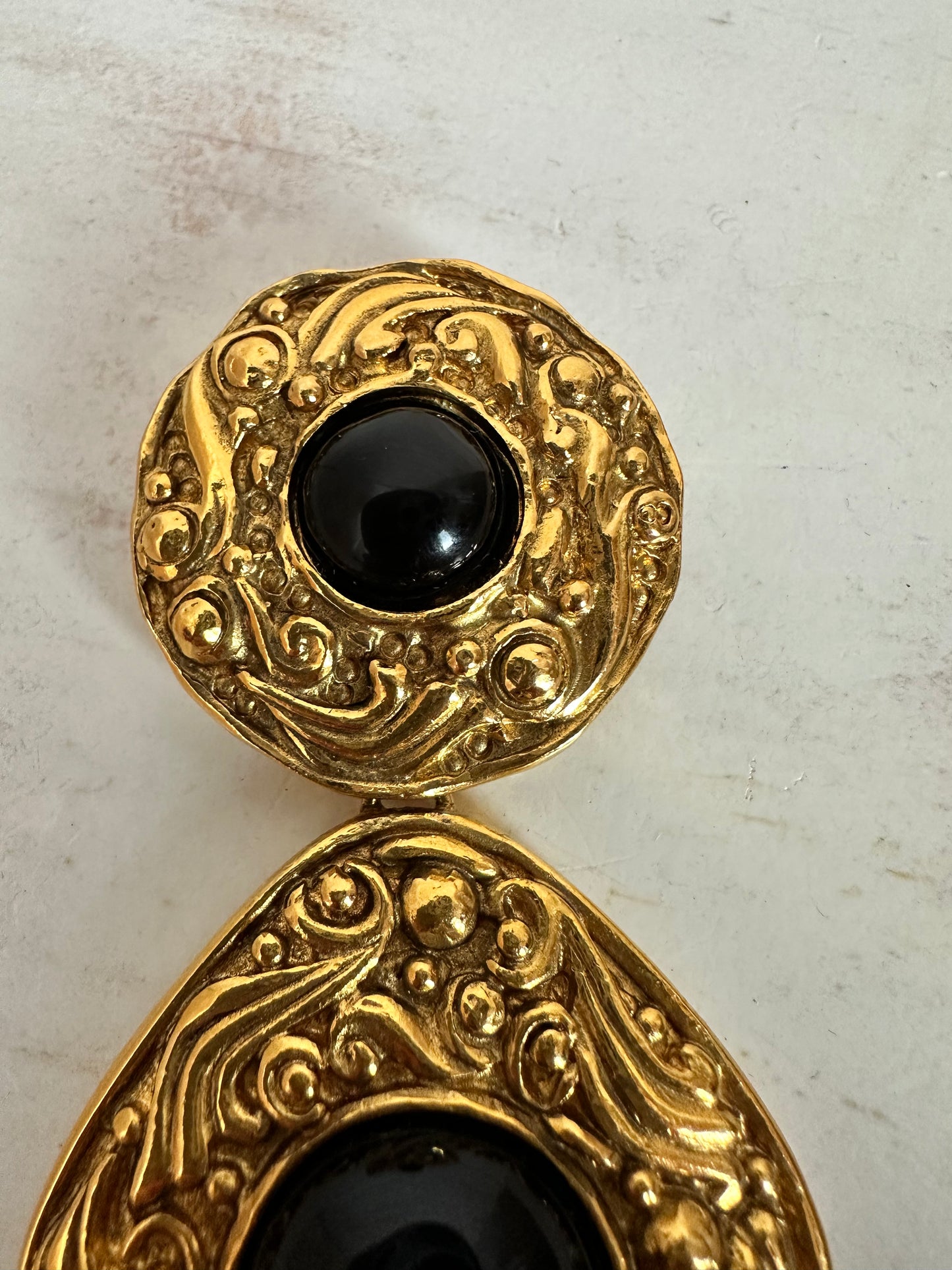 Rare Vintage Chanel Gripoix/Goossens Baroque-Inspired Brooch