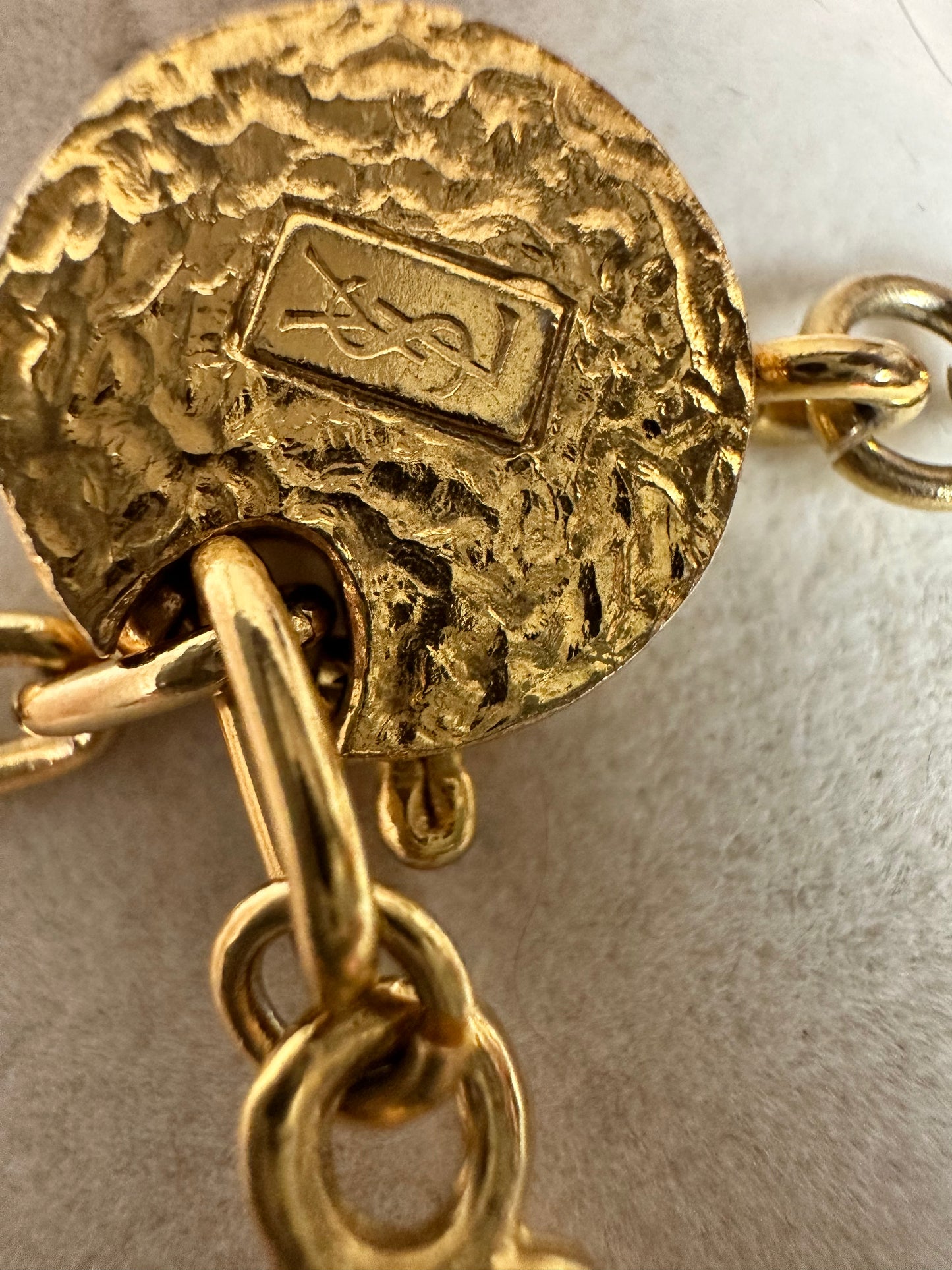 Yves Saint Laurent Vintage Art Deco Necklace/Choker with Rhinestones