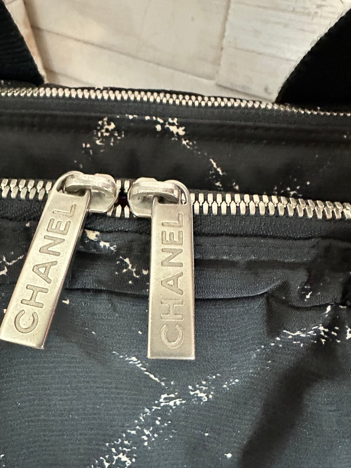 Chanel Black Nylon Travel Line Bag