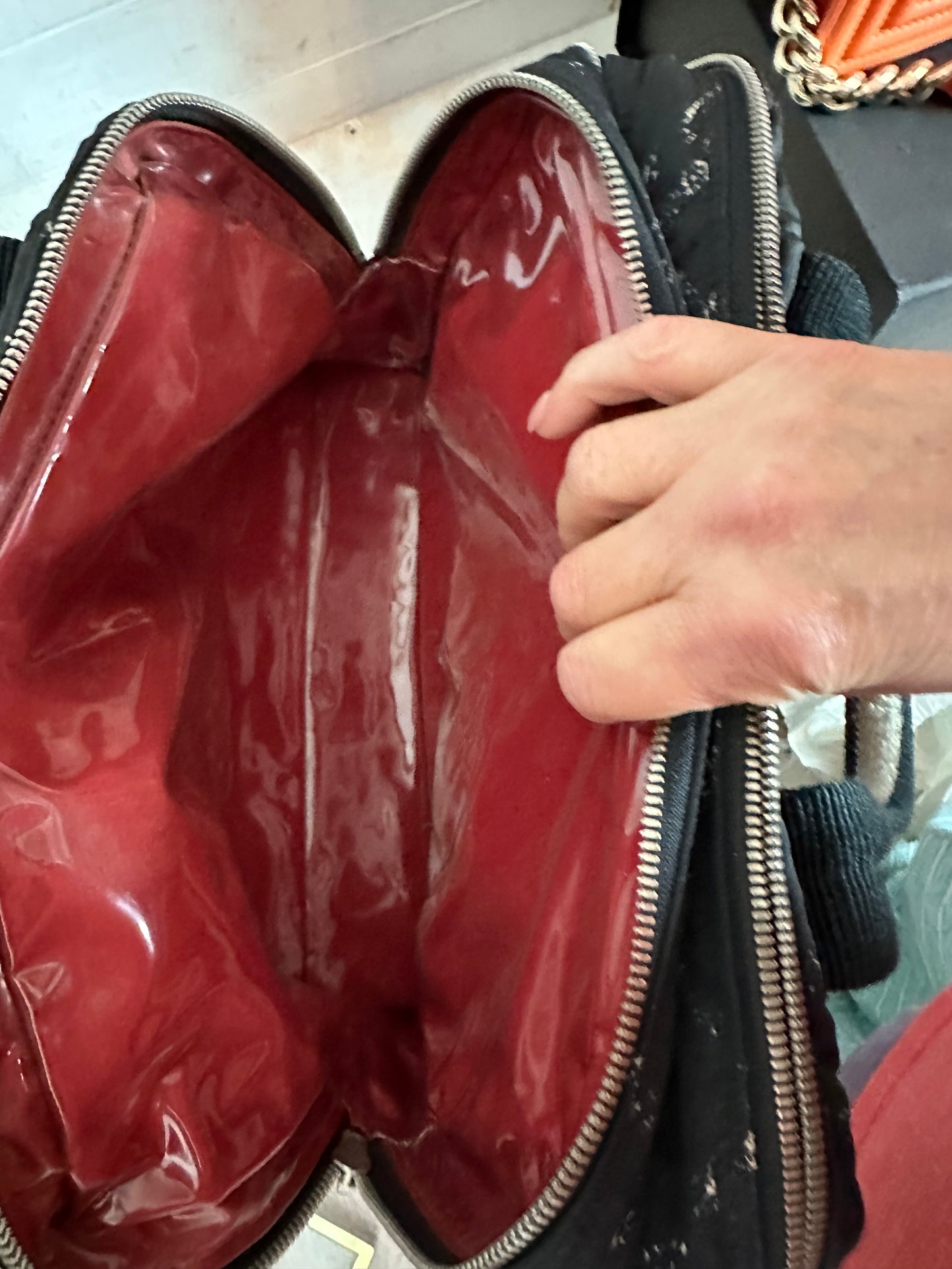 Chanel Black Nylon Travel Line Bag