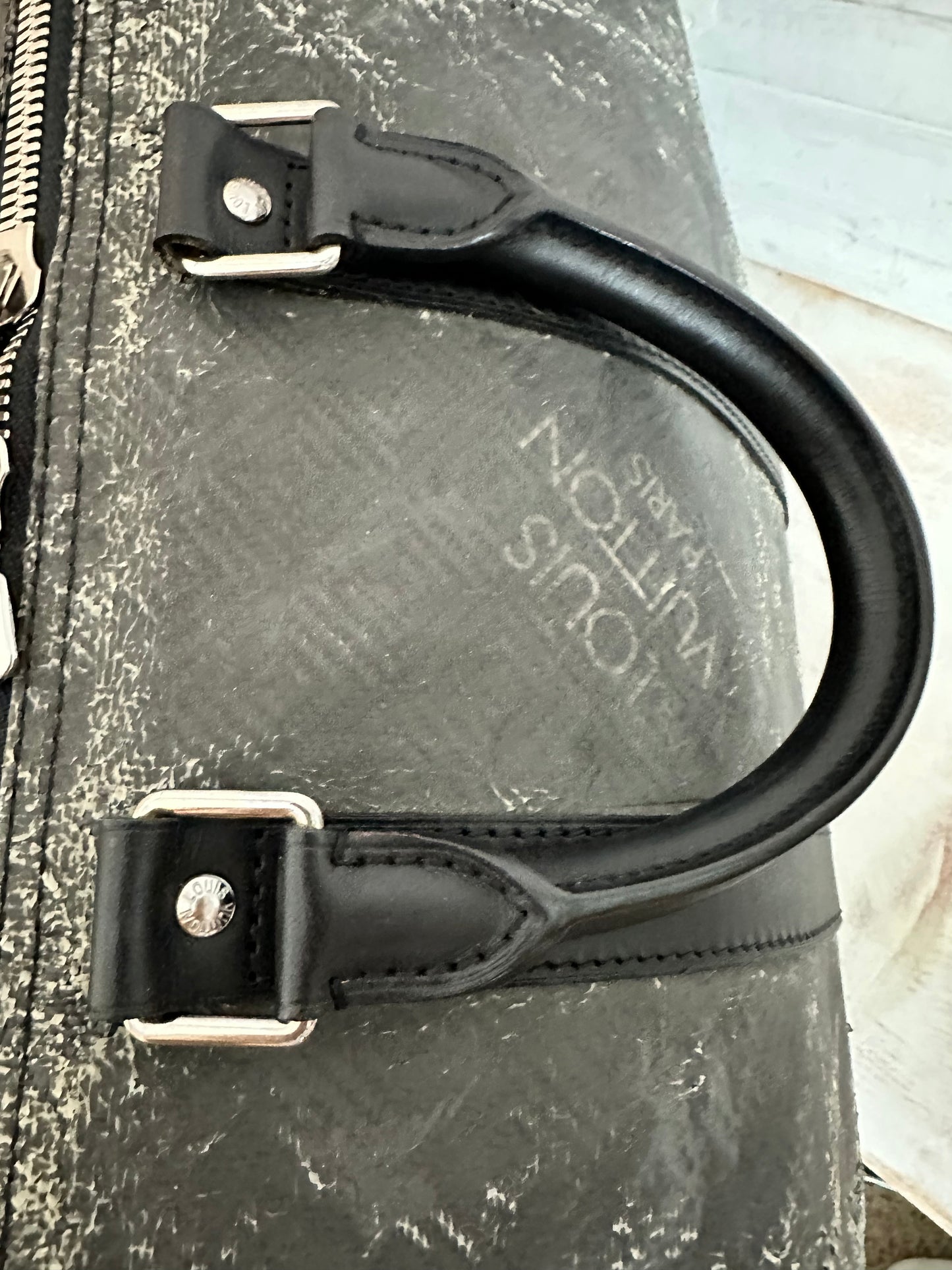 Louis Vuitton Keepall Damier Carbon 45