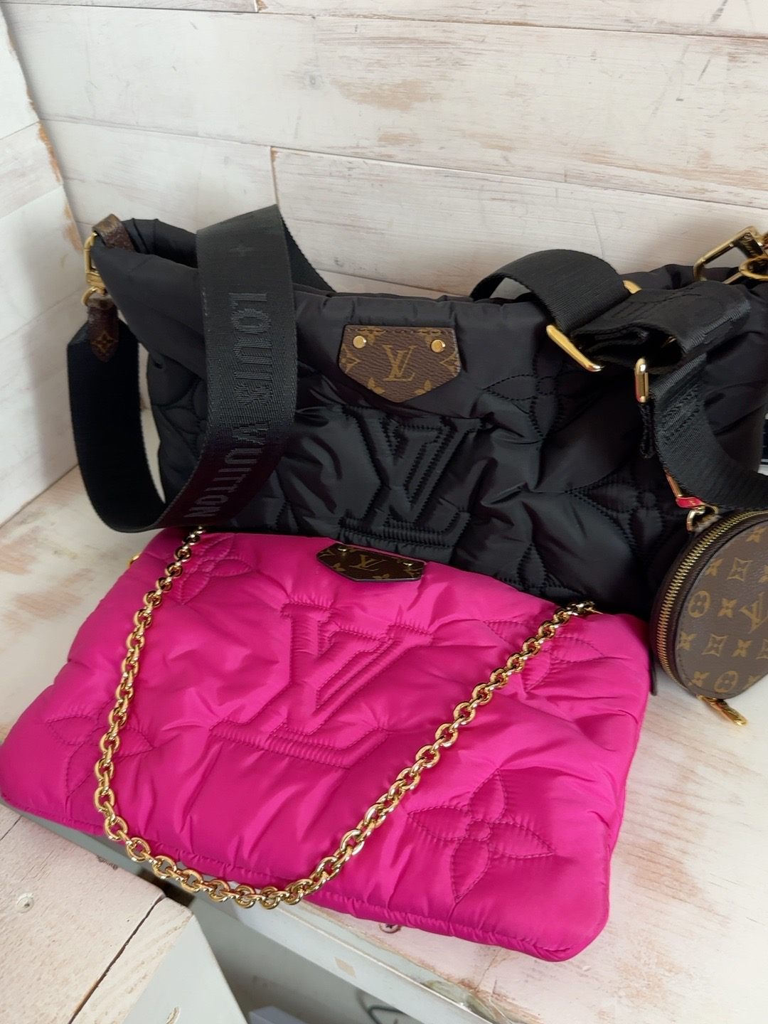 Louis Vuitton Fall For You Maxi Multi Pochette Accessories Fuchsia Black M46161 Complete Set