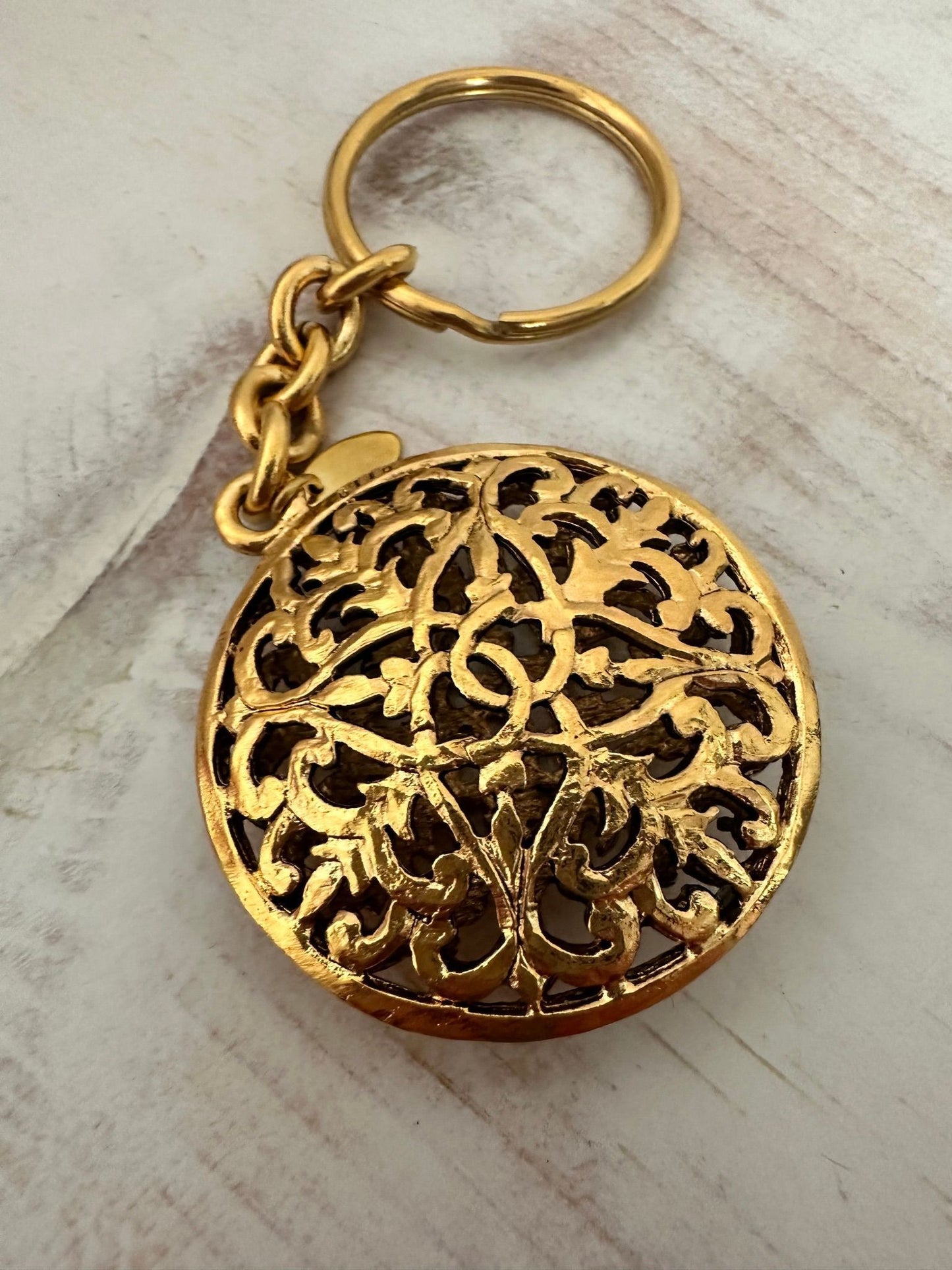 Vintage Chanel Baroque Style Keychain/Bag Charm
