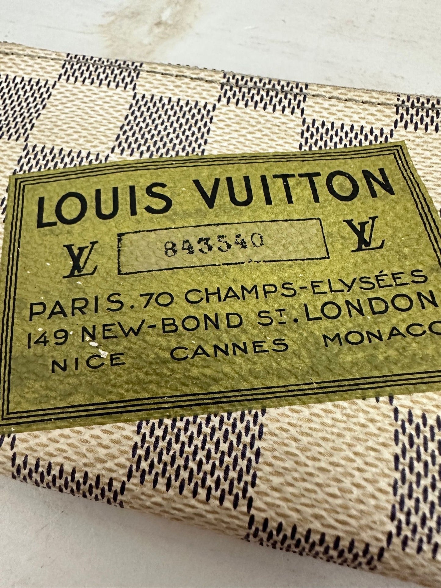 Louis Vuitton Limited Edition Damier Azur Trunk and Bags Key Pouch