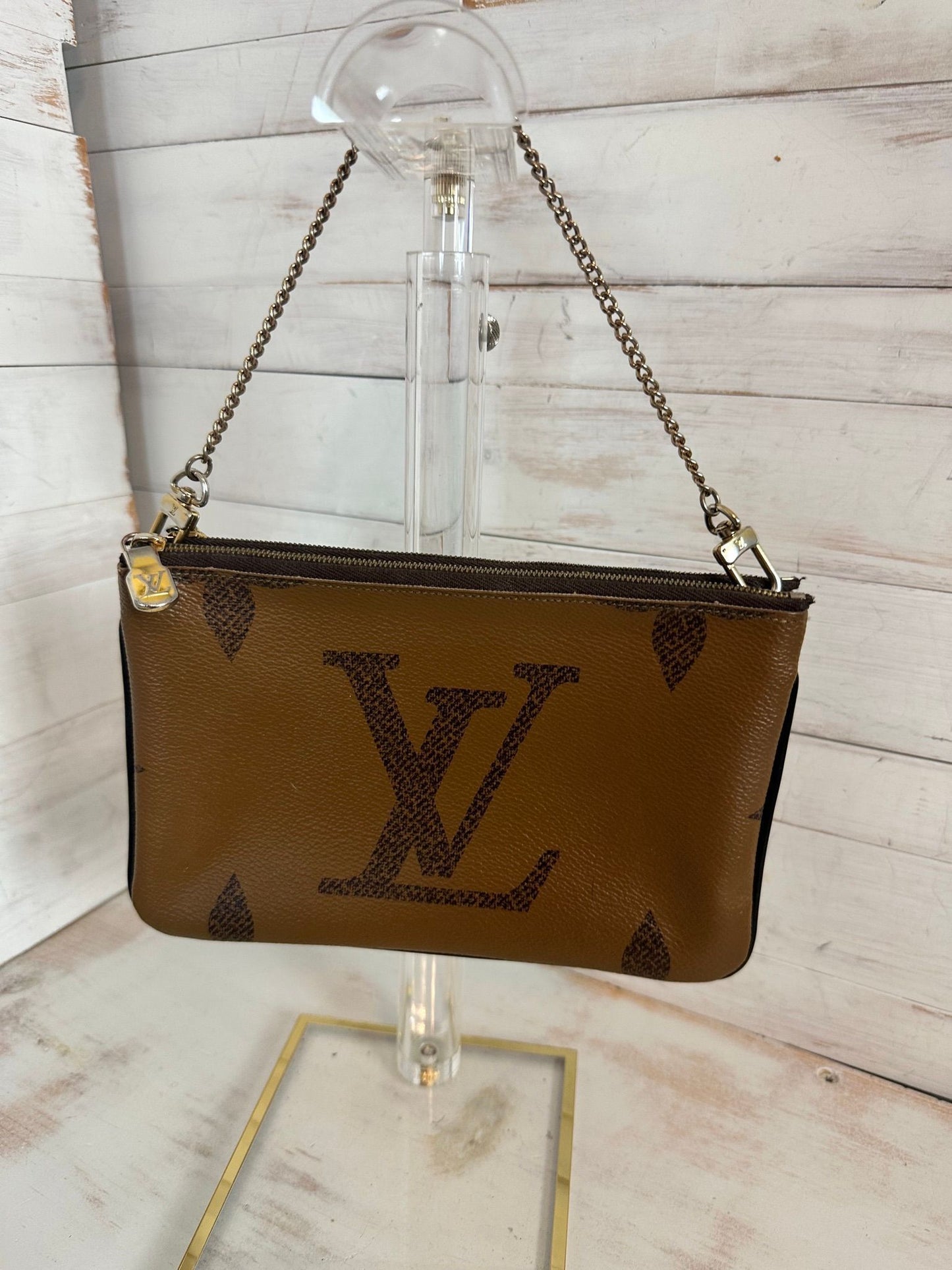 Louis Vuitton Reverse Monogram Giant Double Zipper Pochette