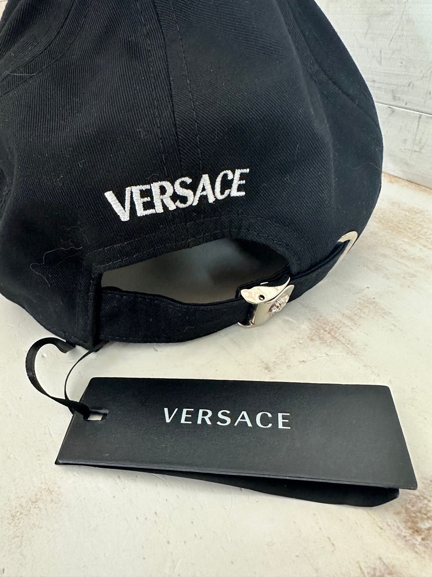 Versace Logo Embellished Hat/Size 60